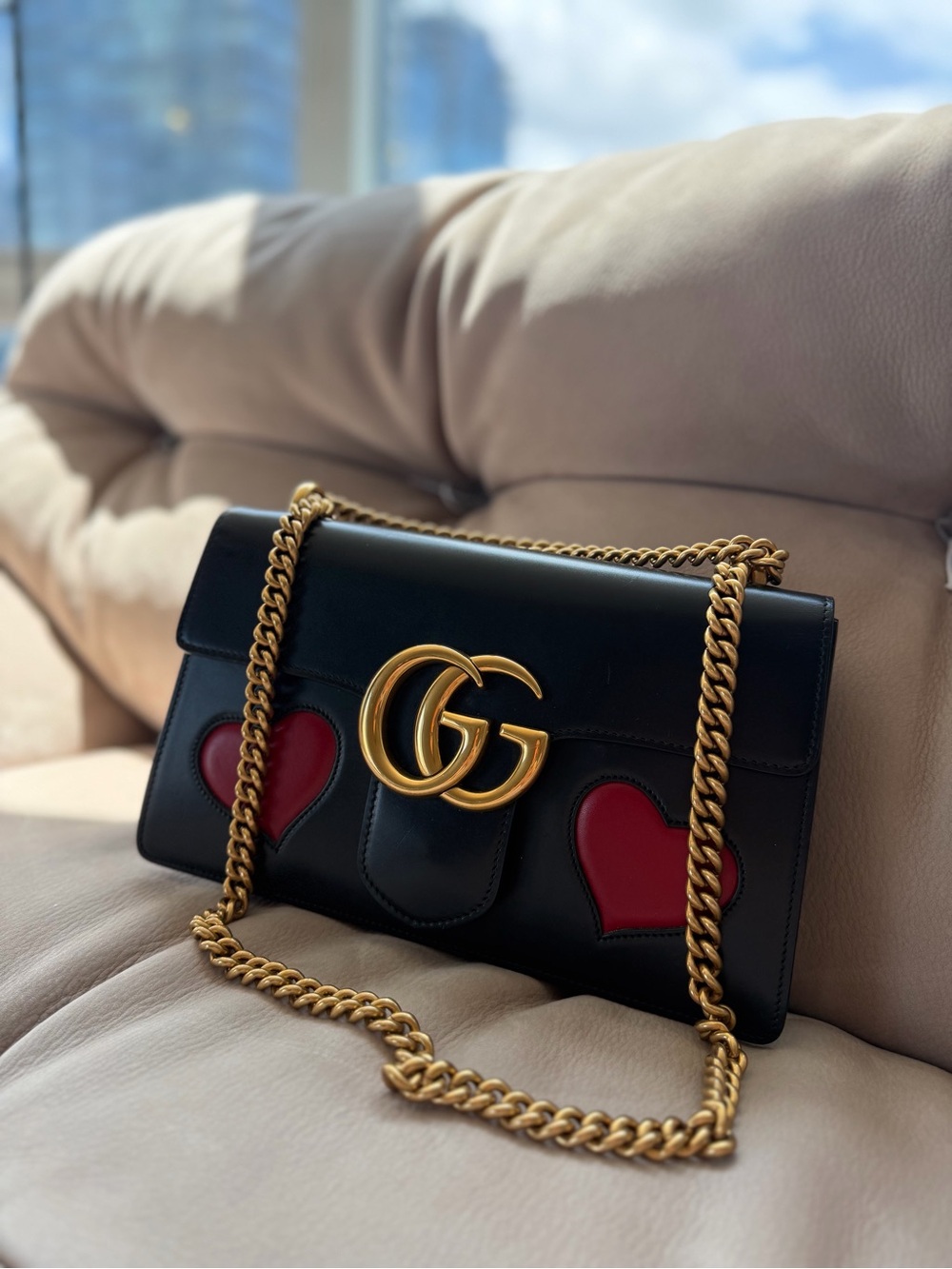 Gucci GG Marmont Heart Shoulder Bag - Picture 3 of 6